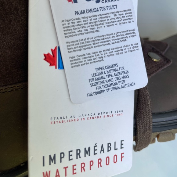 PAJAR CANADA Abbie Winter Boots Waterproof winter boots size 7.5 New in Box - Picture 9 of 10